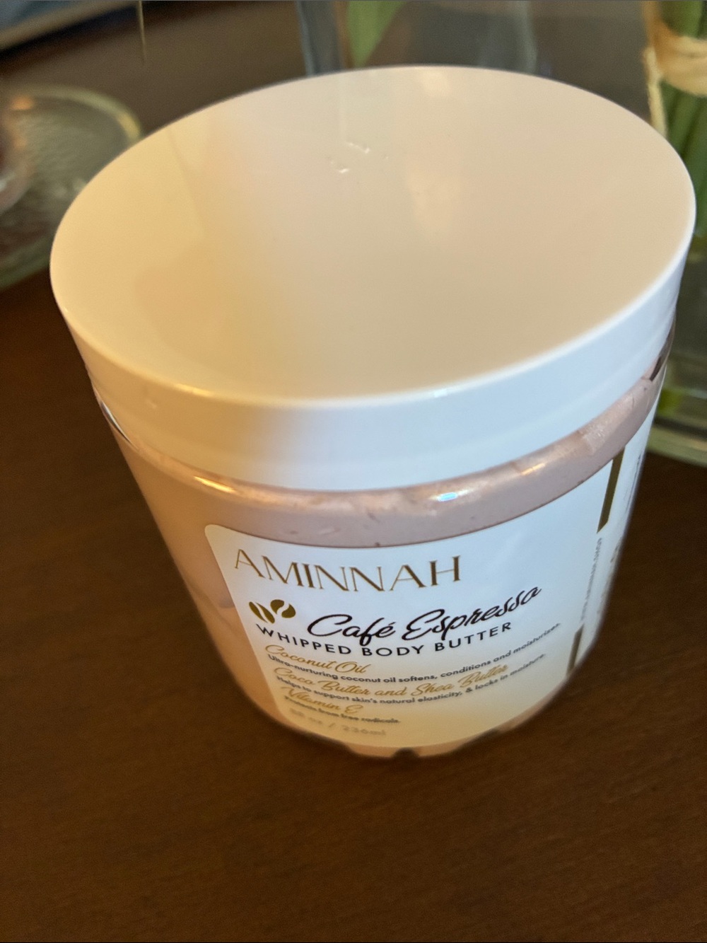 Aminnah Café Espresso Whipped Body Butter - Cream Pink